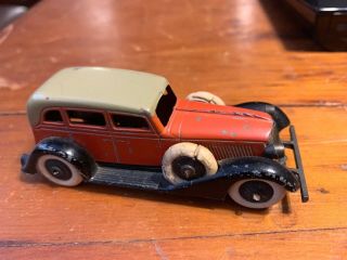 Tootsietoy 1930 ' s Graham Series Car 6 Wheel Orange/Black Convertible Sedan 2