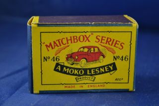 (1) Nos/nib 1958 Matchbox No.  46 - A Morris Minor 1000 Still In It 