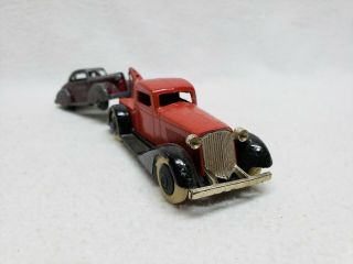 TOOTSIE TOY GRAHAM WRECKER TOW TRUCK RED AND BLACK (with extra car) 3