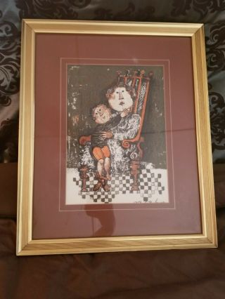 Graciela Rodo Boulanger (not Sure If) Lithograph Signed And Framed