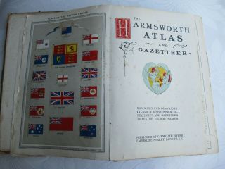The Harmsworth Atlas And Gazetteer Antique World Atlas 500 Maps Circa 1907