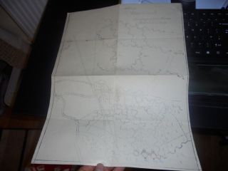 c1920 Germany,  Hand drawn map of German town or village 2