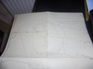c1920 Germany,  Hand drawn map of German town or village 4