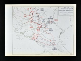 West Point Wwii Map Battle Of Stalingrad Russian Winter Offensive 1943 Russia