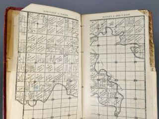 Antique 1910 Creek Seminole Nations Plat Map Oklahoma Native Indian Book 4