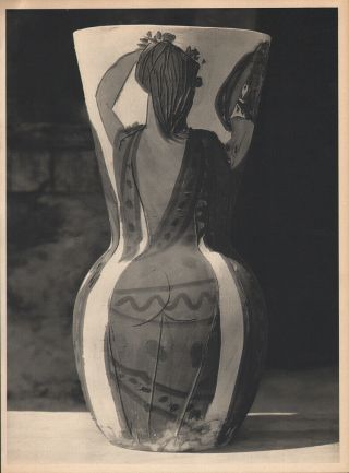 Pablo Picasso - Vase - Woman Rare Heliogravure Verve 1951
