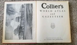Vintage Collier ' s World Atlas and Gazetteer copyright 1935 2