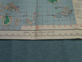 Vintage 1955 (1956) Map of Singapore Island Survey Dept.  Federation of Malaya 5