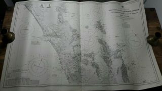 Vintage Admiralty Chart 2543 Maunganui Bluff To Manukau Harbour And Tutukaka