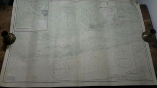 Vintage Admiralty Chart 2881 Key West Harbour And Approaches 1956