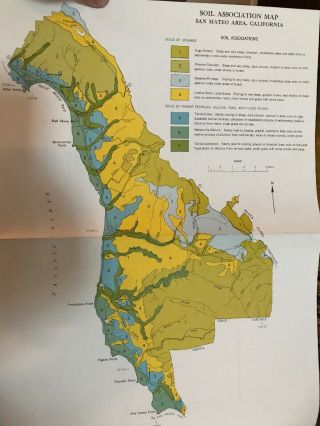Soil Survey San Mateo Area California USDA 1961 Maps Topography Minerals 4