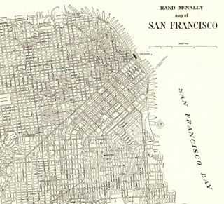 1942 Antique SAN FRANCISCO Map Vintage Map of San Francisco California 6936 2