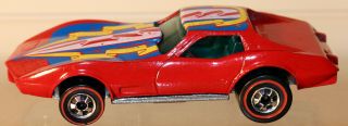 Dte 1976 Hot Wheels Redline 9241 Red Chevy Corvette Stingray