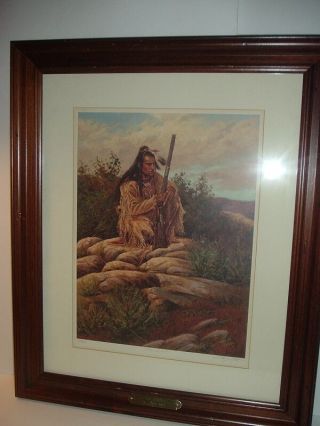 John De Mott The Scout Signed And Numbered Framed Print