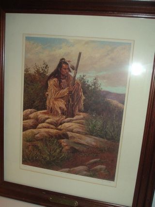 John De Mott The Scout Signed and Numbered Framed Print 2