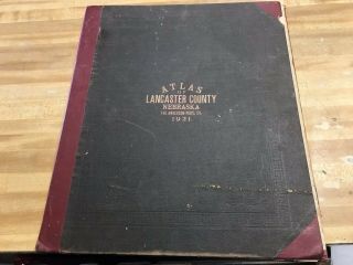 Lancaster County Nebraska 1921 Atlas