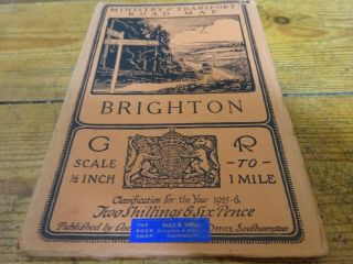 Vintage Cloth Ordnance Survey Map Lincoln Grimsby Ministry Of Transport 1920s