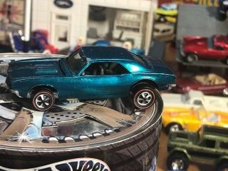 Hot Wheels Redline Green 67 Camaro (1967) Sweet Hong Kong Rare Sweet Htf