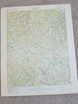 22x29 Vintage 1919 Usgs Topo Map Disputanta,  Virginia And 4 Other Maps
