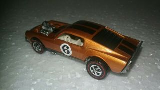 Hot Wheels Redline Mustang Hk 1969 Hoss Boss Orange Restored