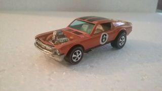 Hot Wheels Redline Mustang HK 1969 Hoss Boss ORANGE RESTORED 3