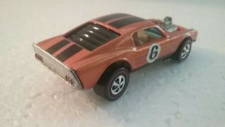 Hot Wheels Redline Mustang HK 1969 Hoss Boss ORANGE RESTORED 5