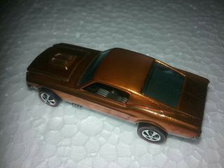 Hot Wheels Redline Mustang Hk 1967 Deep Dish Orange Restored