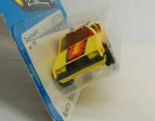 Hot Wheels 1979,  1980 The Hot Ones Turbo Mustang Yellow In Blister,  Hong Kong 5