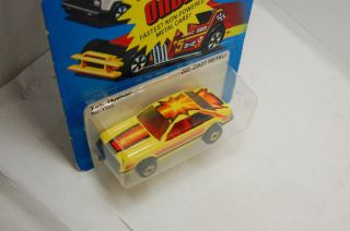 Hot Wheels 1979,  1980 The Hot Ones Turbo Mustang Yellow In Blister,  Hong Kong 8