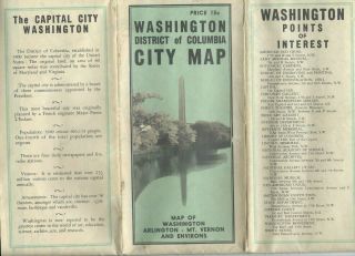 Washington,  District Of Columbia City Map,  1925?