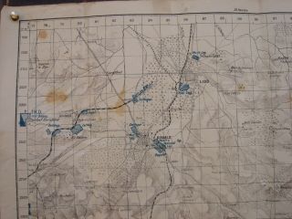 Antique Paper Map Of Ramle / Syria 1918 / German Origin ?
