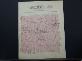 Wisconsin,  Washington County Map 1915 City of West Bend,  Two Double Pages Q2 22 4