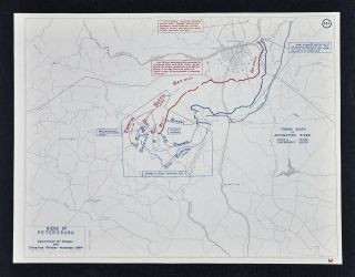 West Point Civil War Map - Siege Of Petersburg - Southside Railroad - Virginia