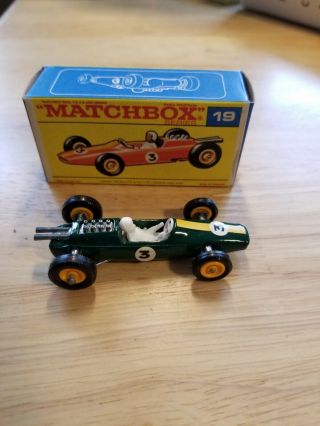 Vintage Matchbox Lesney Lotus Racing Car 19 - Cond