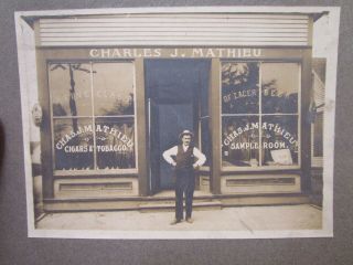 Antique Photograph Sample Room Matthieu Beer,  Cigars Possibly Fort Wayne In