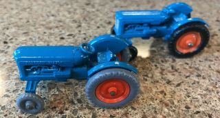 Matchbox Lesney Nbr: 72 Fordson Tractor (s) Grey Tire And Black Tire Versions