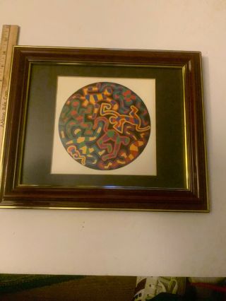 KEITH HARING UNTITLED 1989 FRAMED POSTER PRINT Framed Circle Of Life 7