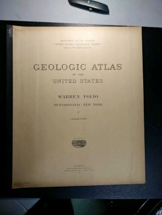 Geologic Atlas.  1910.  Warren Folio.  Pennsylvania - York