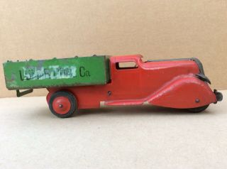Marx Wyandotte Pressed Steel Dump Truck Lumar Coal Co.  Truck Antique Toy Truck 4