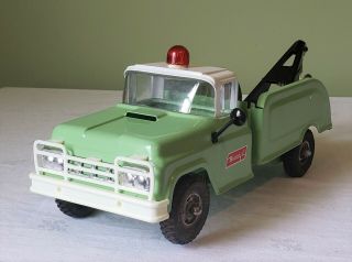 Early Buddy L Toys Ford Cab TOW TRUCK w/BEACON LIGHT 60 ' s V RARE RESTORED 2