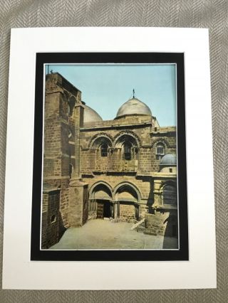 Antique Print Jerusalem Church Of The Holy Sepulchre Victorian Art