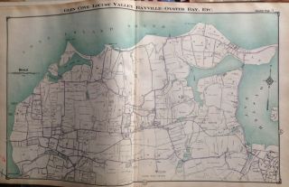 1914 Glen Cove Locust Valley Bayville Oyster Bay Nassau Co Long Island Atlas Map