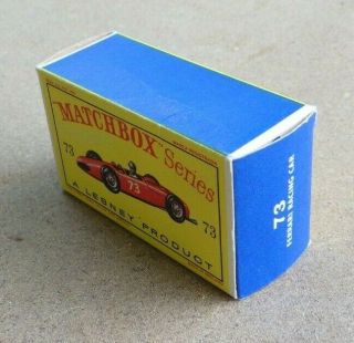 Matchbox Lesney Ferrari Racing Car FI No.  73 CN 7