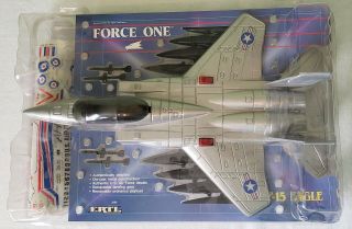 Ertl Toys Diecast Metal Force One F - 15 Eagle Fighter Jet Airplane 1988 Rare Mib