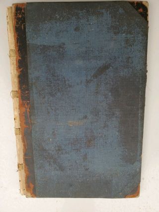 1903 Plat Book Spencer County Indiana.  Land Owners Records.  Antique Ledger Book