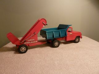 Tonka 1960 ' s Dump Truck With Sand Loader Combo Pressed Steel 5