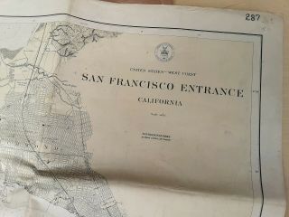 San Francisco Bay Entrance Map 1928 Chart By U S Coast Geodetic Survey