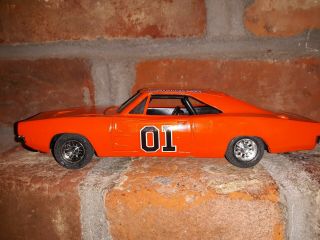 ERTL The Dukes of Hazzard General Lee Car Die - Cast Metal 1/25 Scale Box 1791 vtg 6