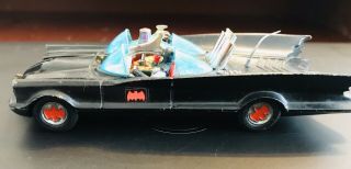 1970s Corgi 267 Batmobile With Batman And Robin - Early Matte Paint Version