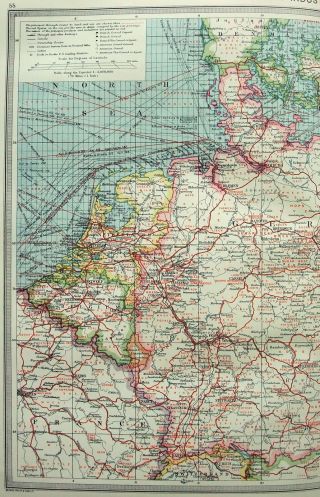 Map of Germany: Industries & Communication by George Philip & Son c1906 3